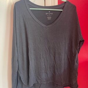 soft gray shirt from AE